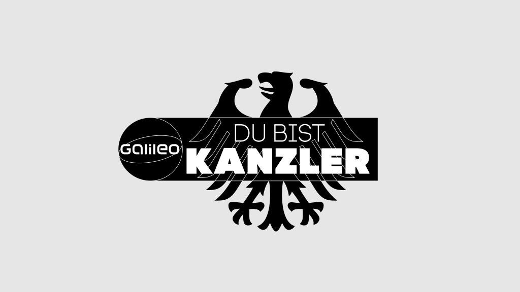 logo du bist kanzler schwarzweiss